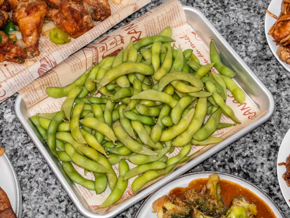 Edamame - Steamed soybeans with sea salt